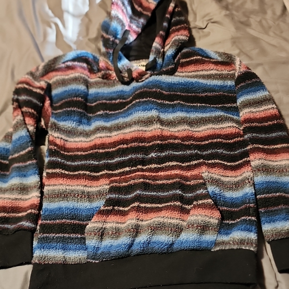 Striped Multicolor Women's Hoodie Sweater